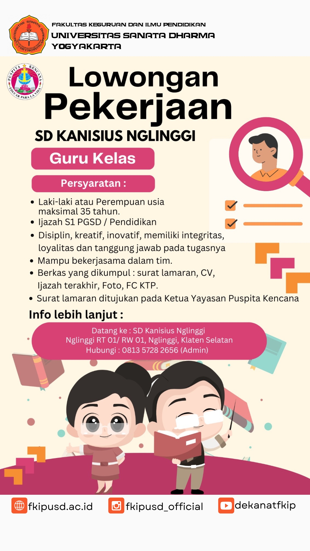 Loker SD Kanisius Nglinggi
