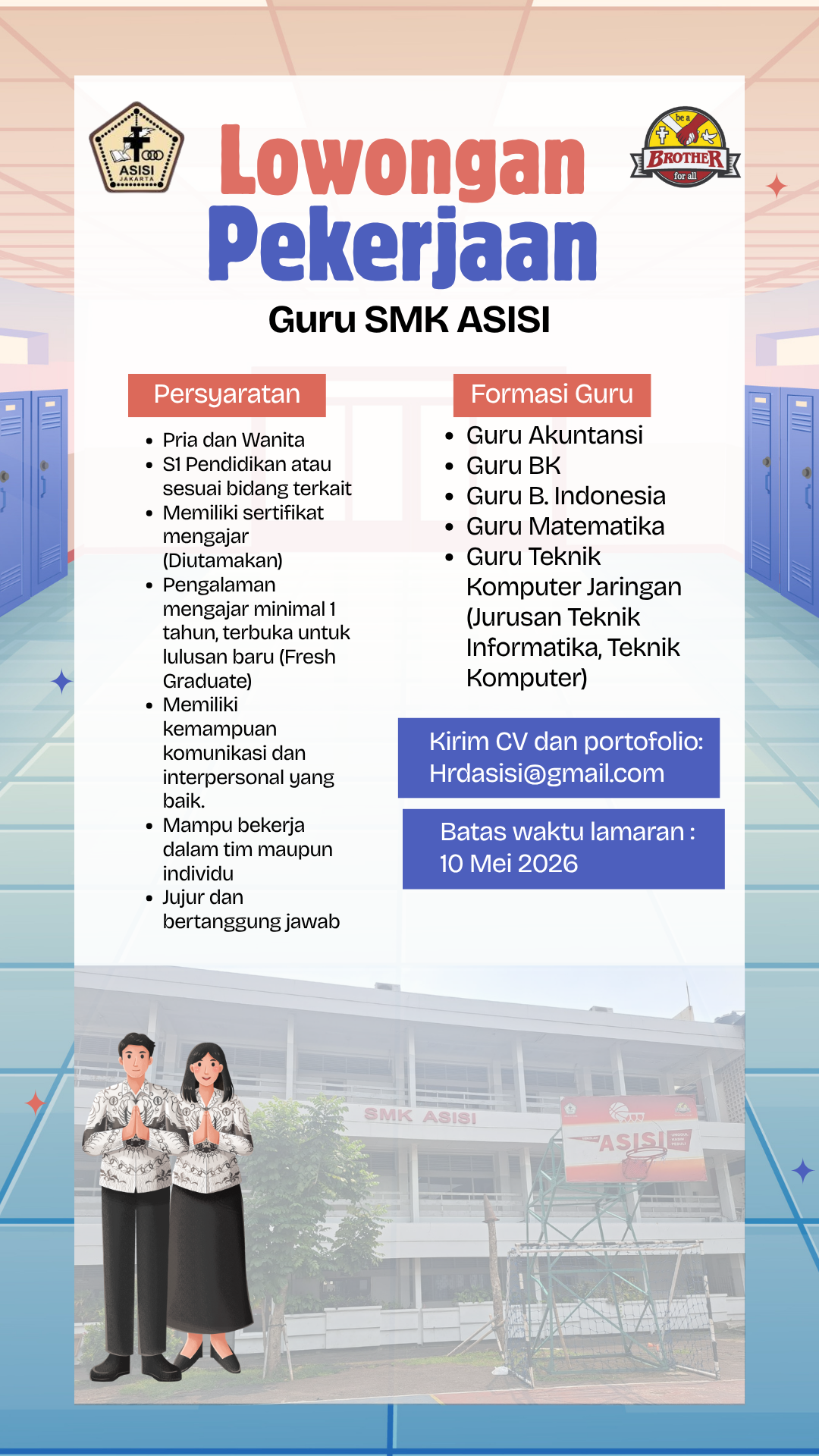 Lowongan Pekerjaan Guru SMK Asisi