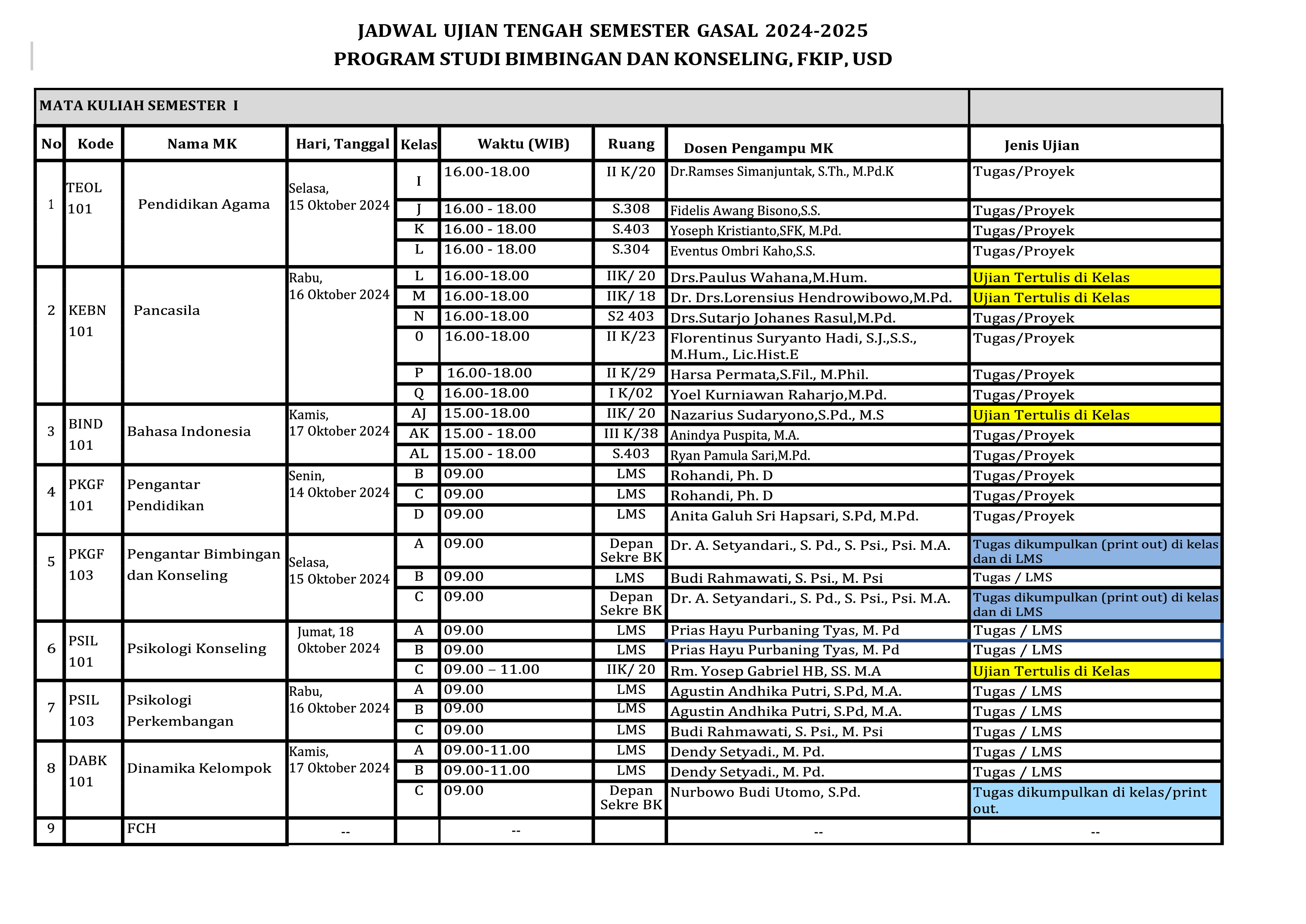jadwal UTS ganjil 24-25 1