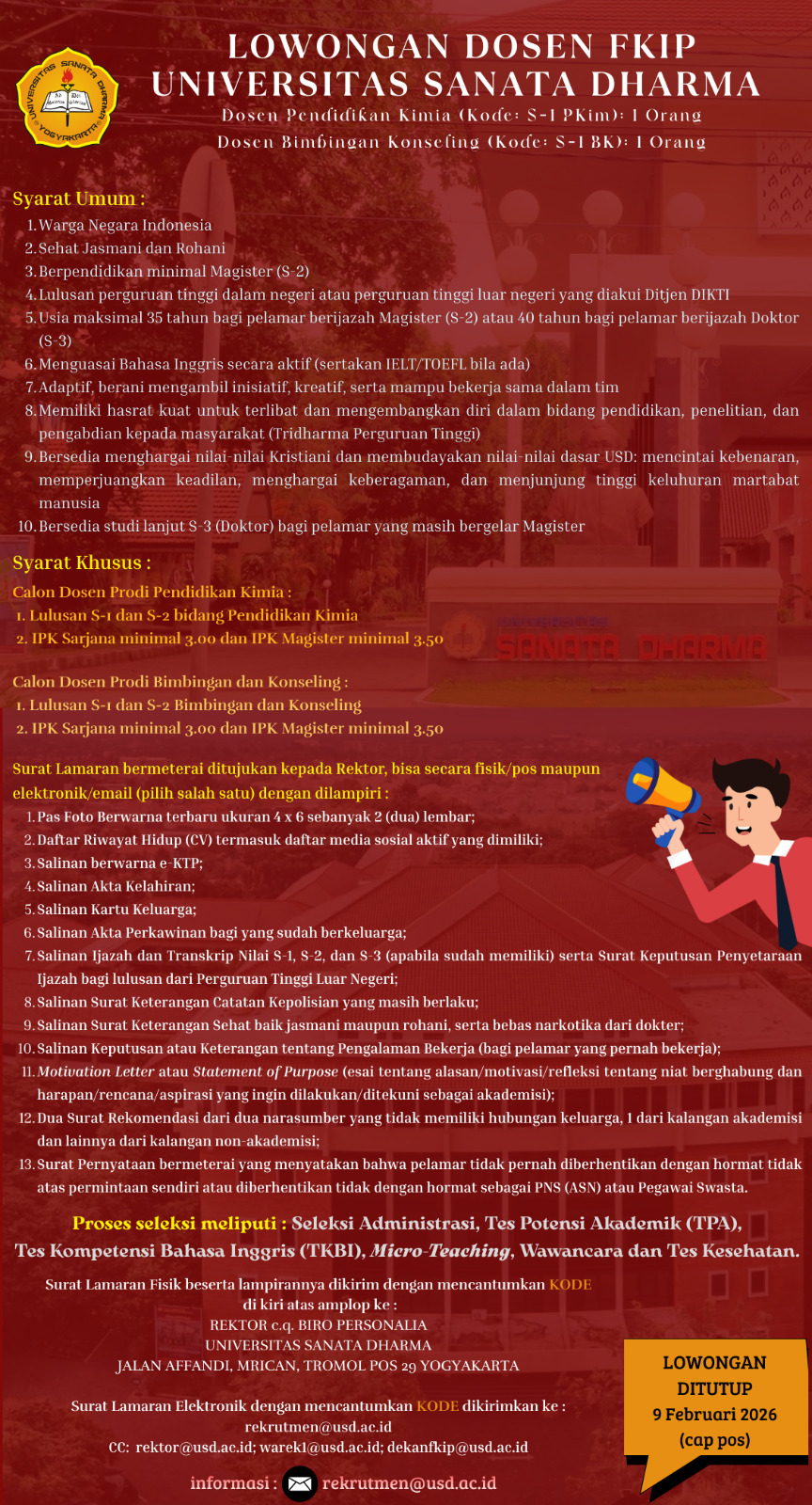 lowker dosen BK USD 2026