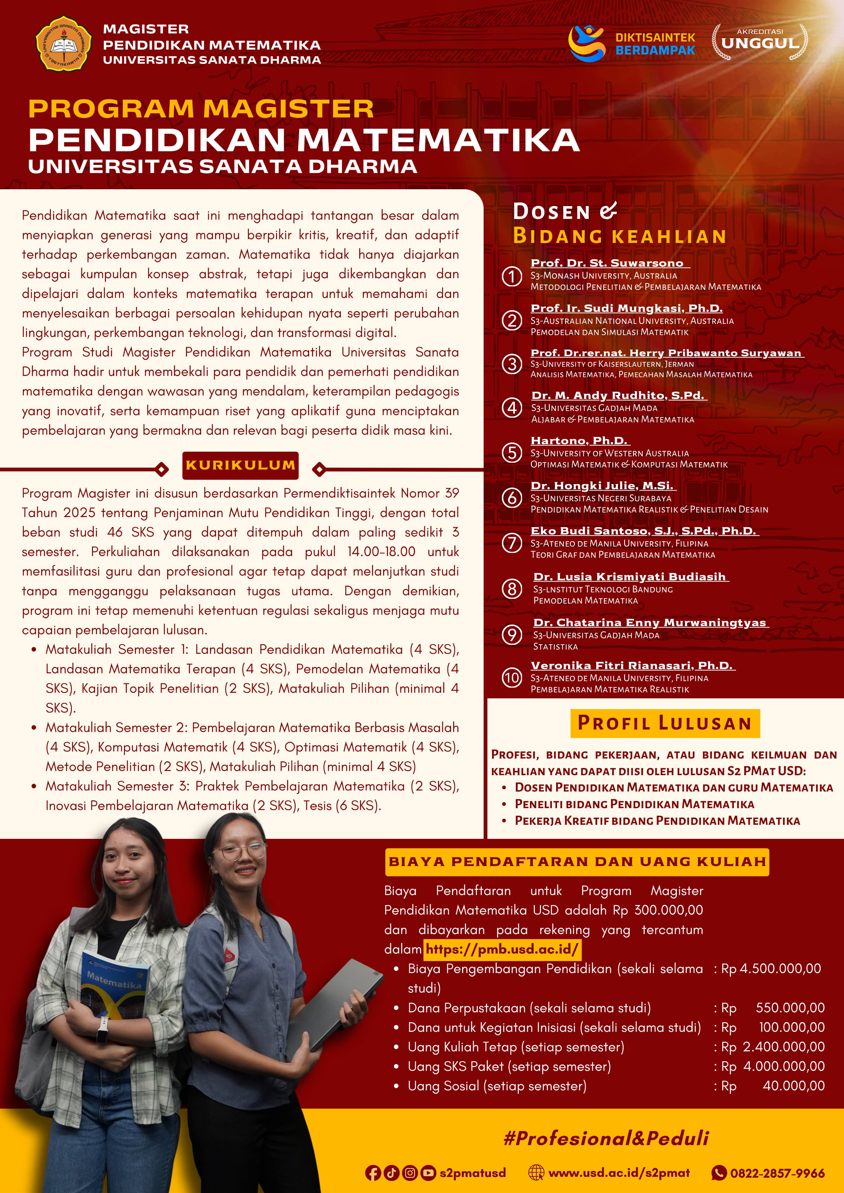 Leaflet Magister Pendidikan Matematika USD