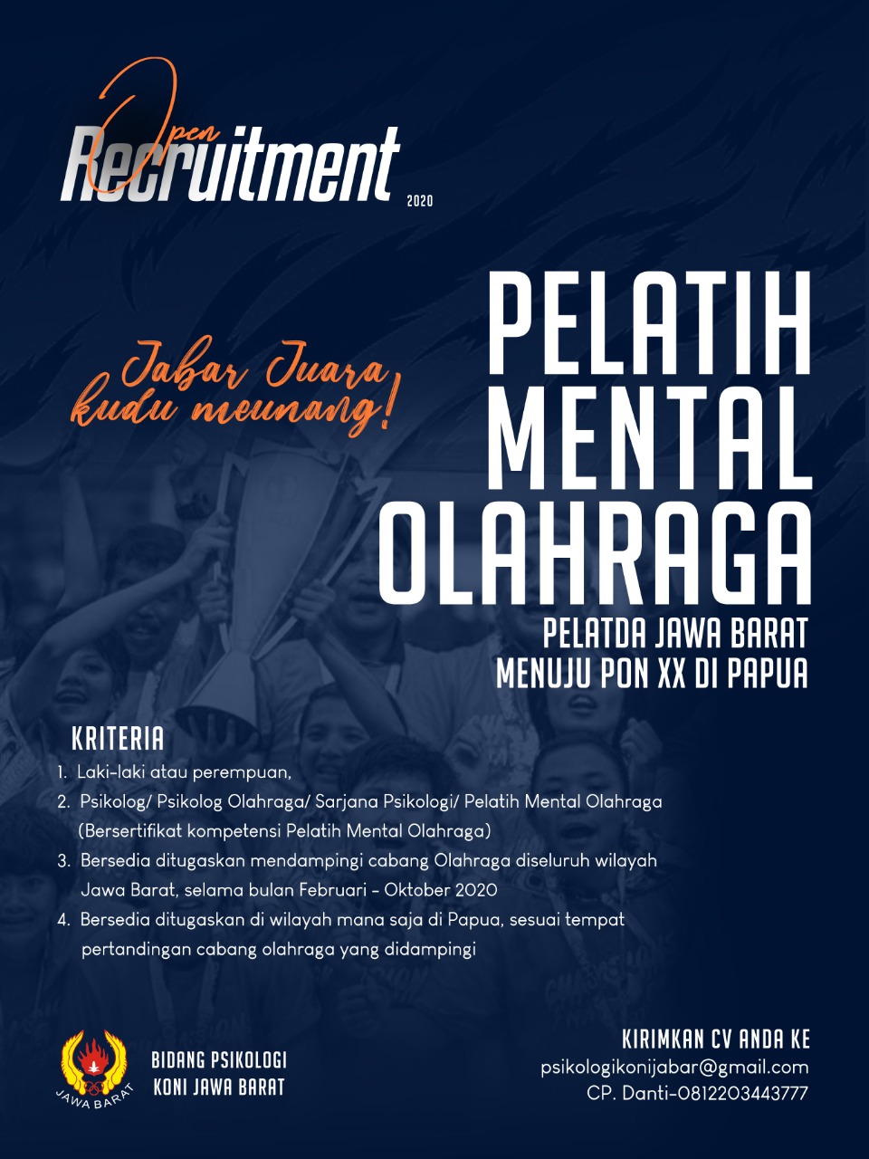 Lowker Pelatih Mental PON XX