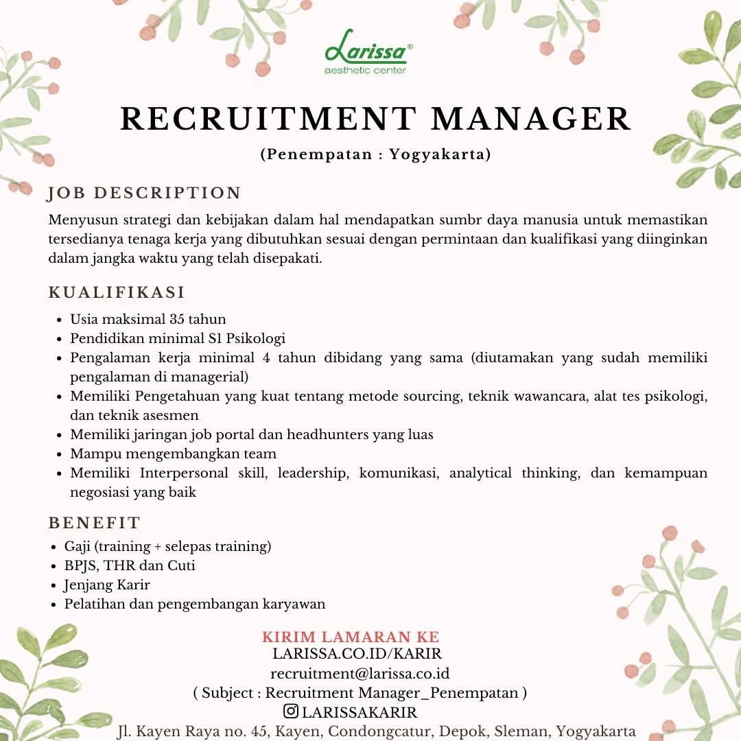 Lowongan Kerja Larissa Lowongan Kerja Larissa