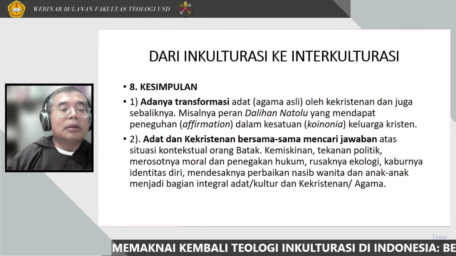 Narasumber Rm. Herman Nainggoalan